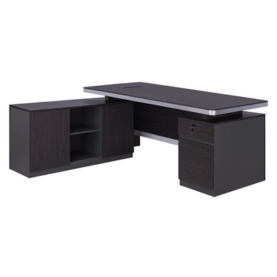 Tavolinë pune Professional HM2092L, kënd majtas, 180x160x76 cm, ngjyrë gri wenge