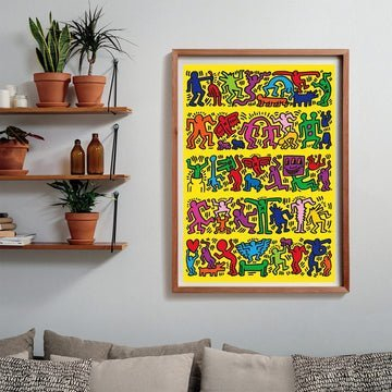 Puzzle Clementoni Compact Art Keith Haring, 1000 copa, shumëngjyrësh