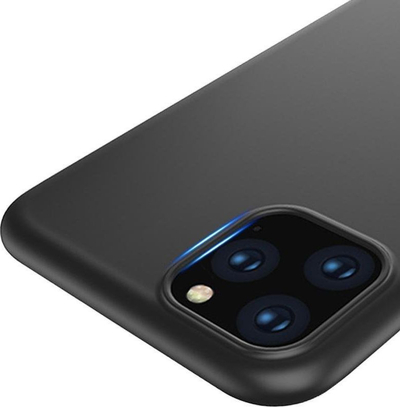 Kapak telefoni për Samsung Galaxy A22, silikon TPU, shumë i hollë, i zi mat