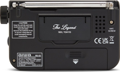 Radio xhepi Aiwa RS-55 RD, AM FM, audio me definicion të lartë, e kuqe