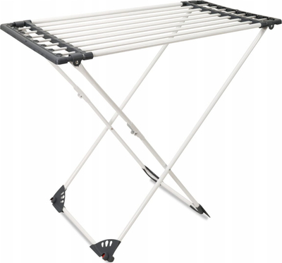 Tharëse rrobash teleskopike Elvira Steel 18 m, metal, e bardhë