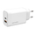 Adapter rryme 4smarts VoltPlug, 45W, me 2 porta USB e USB-C, i bardhë