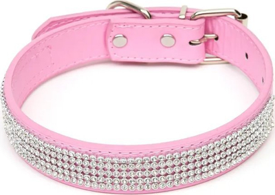 Set qafe dhe litar PawLove Paw Love, lëkurë eko, madhësia medium, rozë