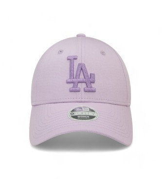 Kape New Era LA Dodgers 9FORTY, logo metalike, e rregullueshme, lejla pastel për femra