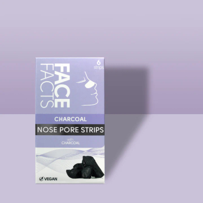 Face Facts Charcoal & Witch Hazel Nose Strips (6 Pieces), Charcoal