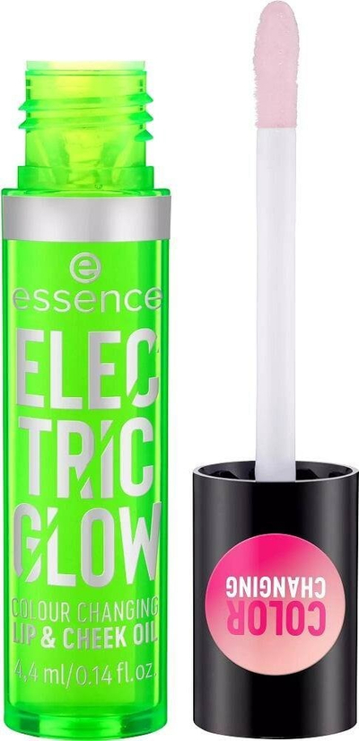 Vaj buzësh edhe faqesh Essence Electric Glow, 2‑n‑1, që ndërron ngjyrë