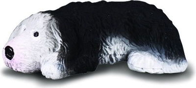 Фигурина куче Collecta Old English Sheepdog Puppy, кученце, шарено