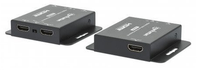 HDMI екстендер преку интернет Манхетен 4K, комплет со ИК, PoC, метален