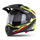 Helmetë motoçiklete Cassida Tour 2.0 X-tra, integral, yellow fluo, e zezë mat