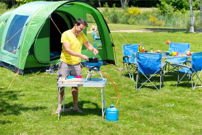 Skarë me gaz Campingaz Party (2000023717), 36x36 cm, e kaltër