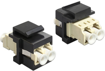 Modul DeLOCK Modular Insert Coupler, LC MM x2, Keystone, i bardhë