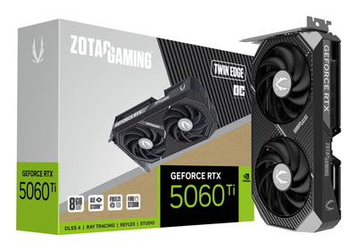 Kartelë grafike Zotac GAMING GeForce RTX 5060 Ti Twin Edge OC NVIDIA, 8 GB GDDR7