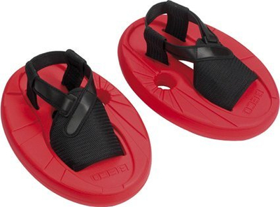 Pajisje për stërvitje në ujë BECO Aqua Twin II, me rripa që rregullohen, e kuqe