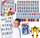 Lojë magnetike Ranok Transformers Learning to Count, 72 magnete, edukative, shumëngjyrëshe
