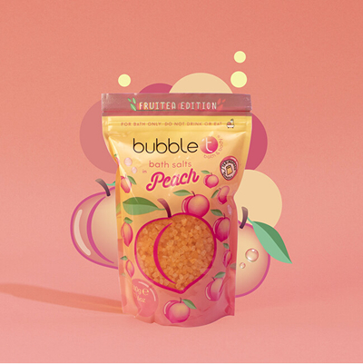 Kripë për vaskë Bubble T Cosmetics Peach, 500 g