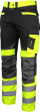 Pantallona pune Lahti Pro L4051102, high visibility, madhësia M, të zeza me të verdha