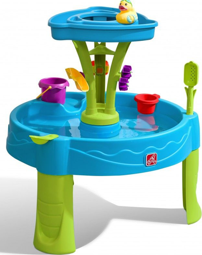 Маса со вода Step2 Summer Showers Splash Tower, за деца, во повеќе бои