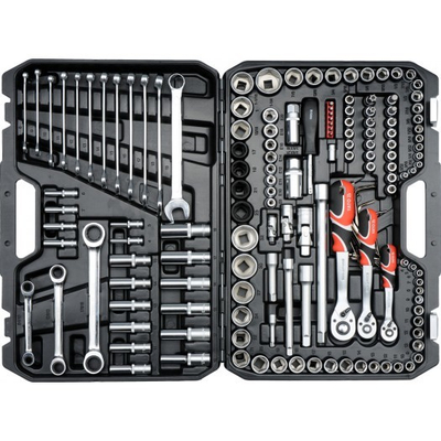 Set i mjeteve të punës Yato XXL 1/4 "3/8" 1/2, 150 pjesë