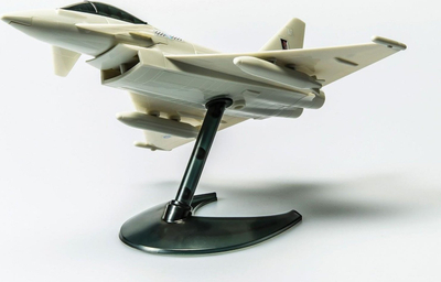 Model aeroplani Airfix Quickbuild Eurofighter Typhoon, kit plastik Snap Together, i parapikturuar, gri