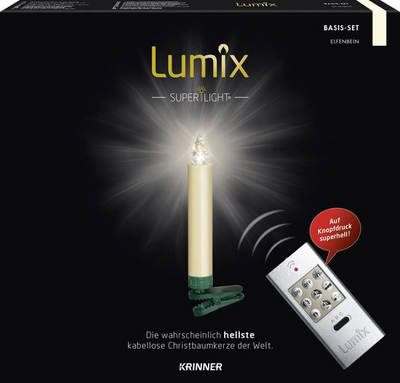 Drita pemë Krishtlindjesh Lumix 74422, 10 LED, pa tela, me telekomandë