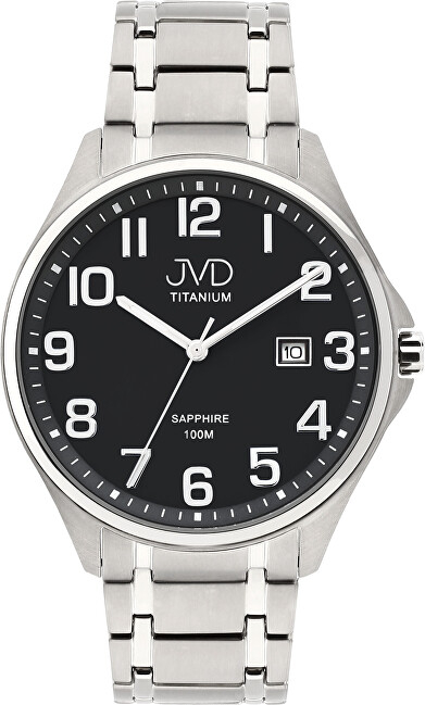 Orë për meshkuj JVD Titanium JE2002.3, e argjendtë