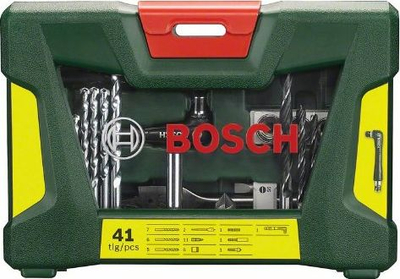 Set shtësa e bitsa Bosch V-Line 41 copë, për dru, metal edhe beton