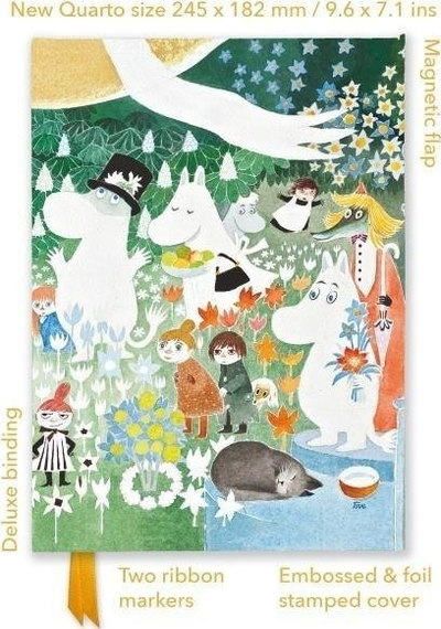 Fletore Moomin Dangerous Journey Flame Tree, format Quarto, kapak i dekoruar, shumëngjyrëshe