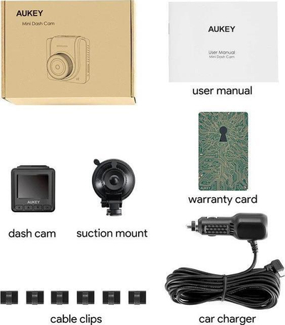 Kamerë makine Aukey DRA5, Full HD 1080p, kënd 170°, e zezë