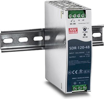 Furnizim energjie industrial TRENDnet TI-S12048, 48V, 120W