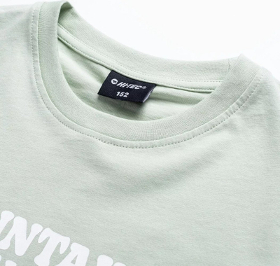 Bluzë T-shirt për goca Hi Tec Mongi Jr 92800621089, pambuk, regular fit, jeshile