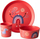Set enësh për kalamaj Koziol Dreams, 3 pjesë, material bio-circular, i kuq