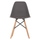 Karrige HM8460 Twist, këmbë druri, sedilje PP, gri
