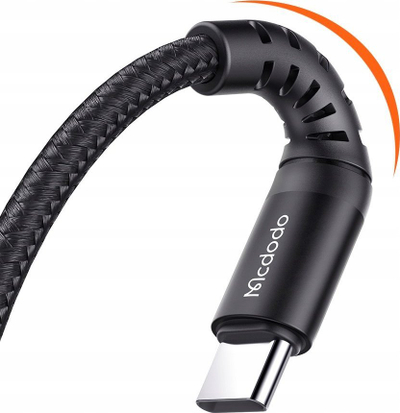 Kabllo USB Type C Mcdodo Fast Short, QC 4.0, 20cm, e zezë