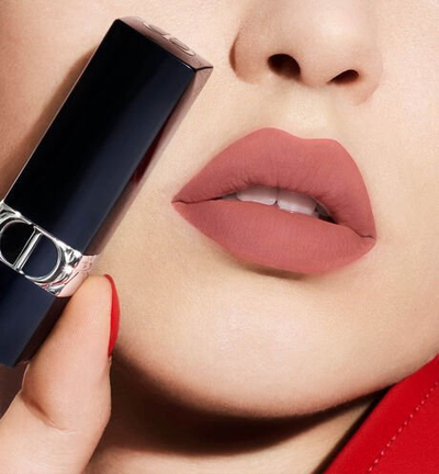 Ruj buzësh Dior Rouge Dior, Matte Velvet, 100 Nude Look