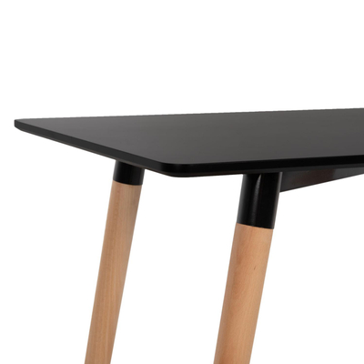 Tavolinë ngrënieje Minimal 120x60x74Hcm (HM8581.02), zezë