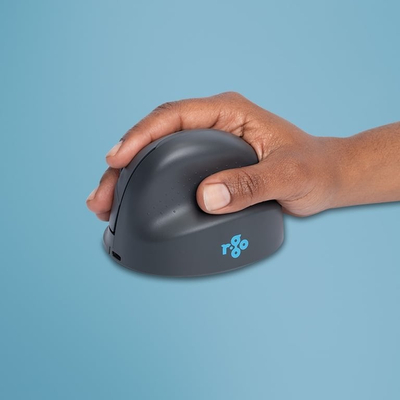 Mаус вертикален R-Go Tools HE Basic Medium, ергономски, Bluetooth, сив
