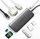 USB-C хаб Ugreen 9 во 1, HDMI 4K, VGA, RJ45, PD 100W, сиво металик