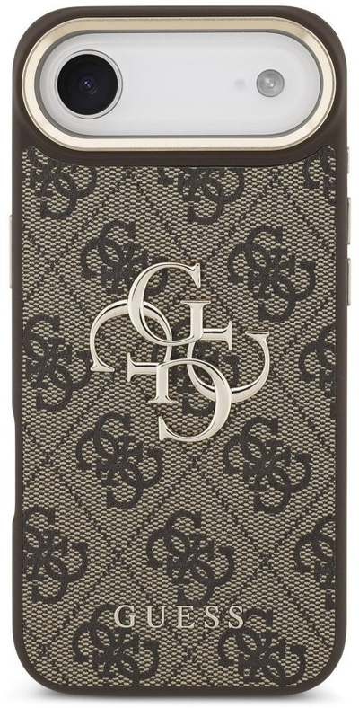 Mbulesë telefoni Guess Hardcase 4G, për iPhone 17 Pro, kafe