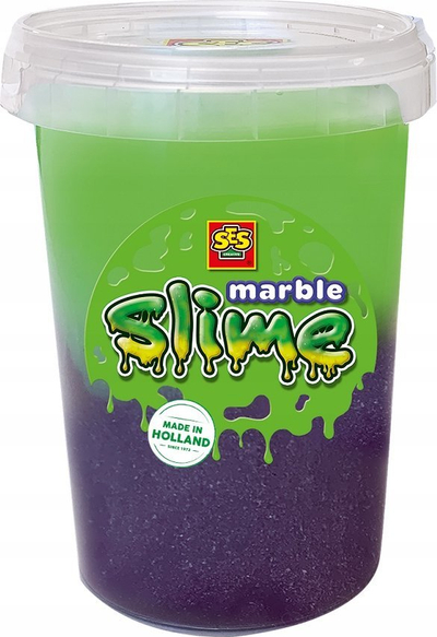 Lodër slime SES Creative Marble, 200 g, vjollcë edhe jeshile