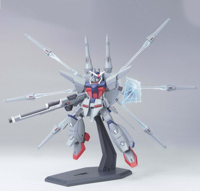 Model plastik Bandai HG Legend Gundam ZGMF X666S, 1/144, gri me të kuqe