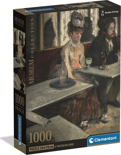 Puzzle Clementoni Museum Degas In A Café, 1000 copa, për të rritur