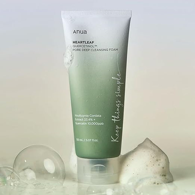 Shkumë pastruese për fytyrë Anua Heartleaf Quercetinol Pore Deep [2024 Version], 150 ml