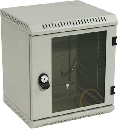 Dollap muri Triton Delta RBA-09-AS3-CAX, rack 10\", 9U, gri RAL 7035