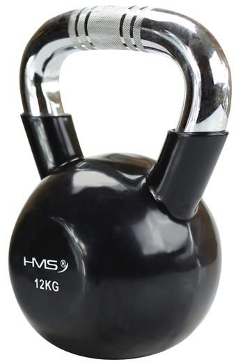 Peshë kettlebell HMS, 16kg, dorezë kromi, e zezë