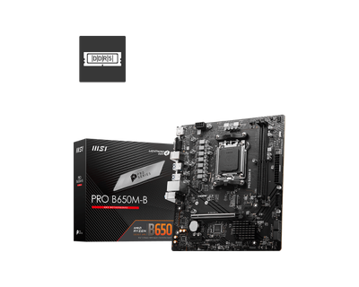 Pllakë amë MSI PRO B650M-B - DDR5, AM5, mATX