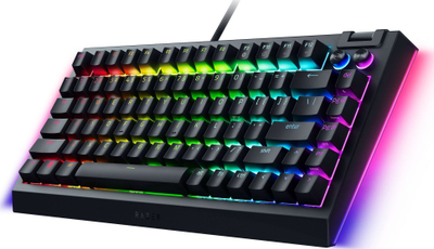Tastierë mekanike Razer BlackWidow V4 75%, Razer Orange, RGB, e zezë