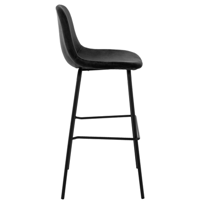 Stol VINCENT, kadife, 56.5×47×106 cm (HM8579.14), zezë