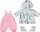 Set rrobash për kukull Baby Annabell Deluxe Rain Set, për kukulla 43cm, shumëngjyrësh