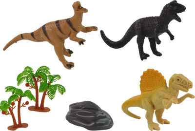 Set dinosauri në tub, 12 figura, shumëngjyrësh