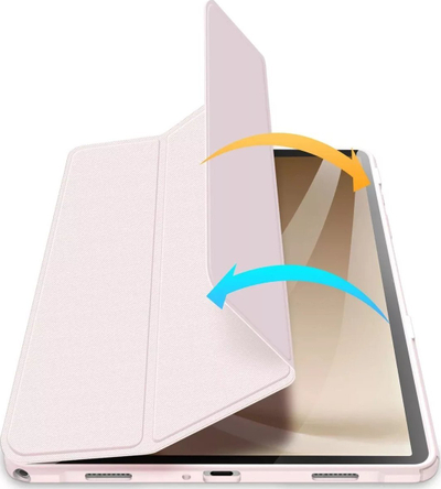 Kapak tablet Dux Ducis TOBY, Samsung Galaxy Tab A9 Plus X210 X215 X216, kapak me qëndrim, rozë